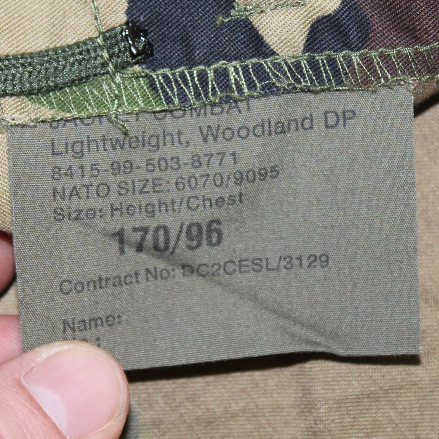Lightweight British combat jacket - Woodland